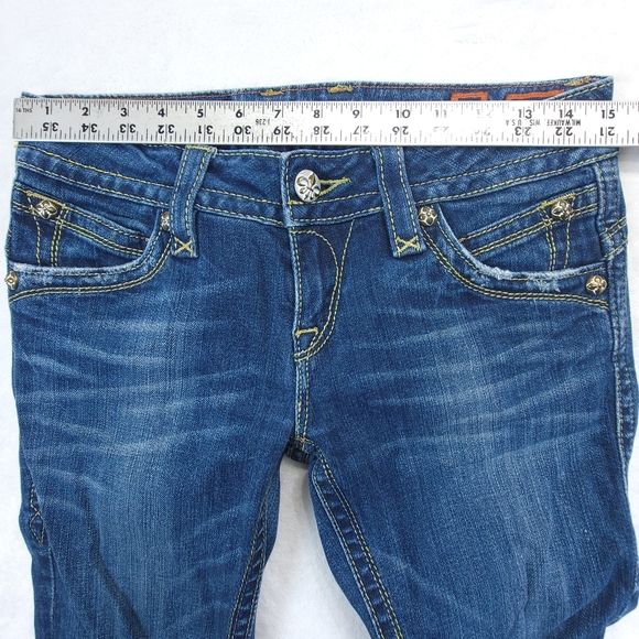 Rock Revival Jeans Womens Size 28 Gwen Boot Butt Flap Pocket *Minor Flaw* - Picture 9 of 11